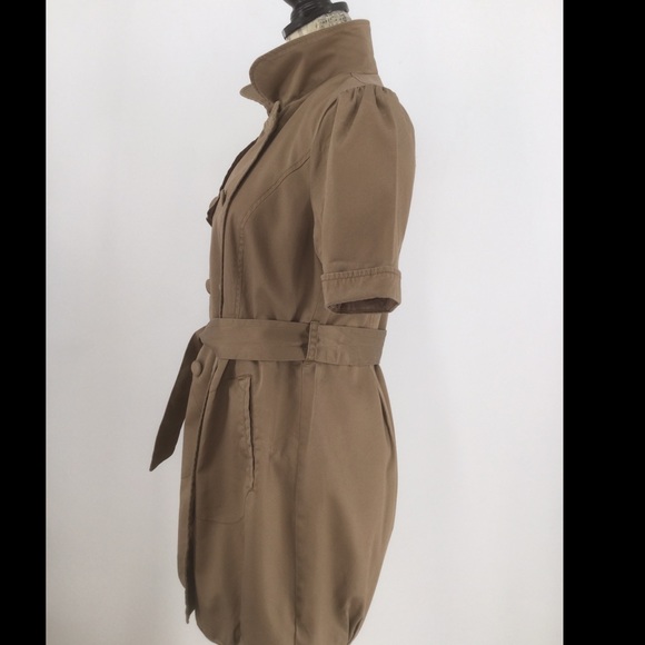 DIVIDED Size 10 Khaki Mini Dress - Picture 4 of 11